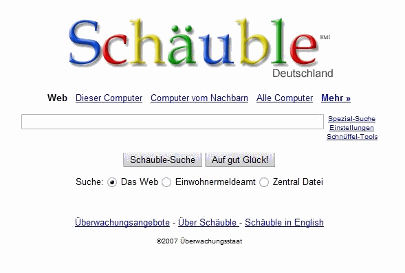 Suchmaschine Schäuble